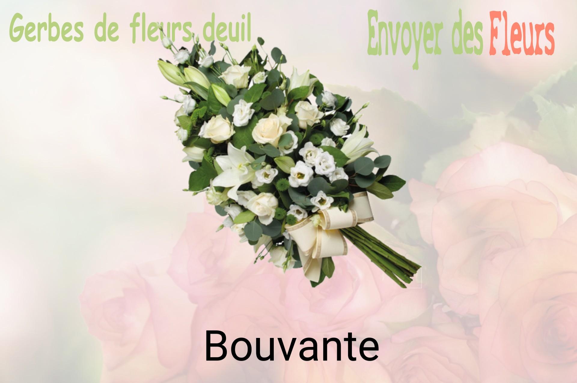 Gerbe de fleurs de deuil livrée à Bouvante